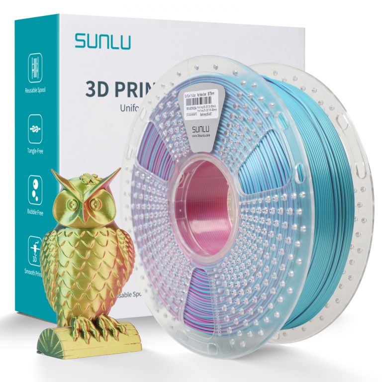 Silk PLA plus tri color rot gelb grün