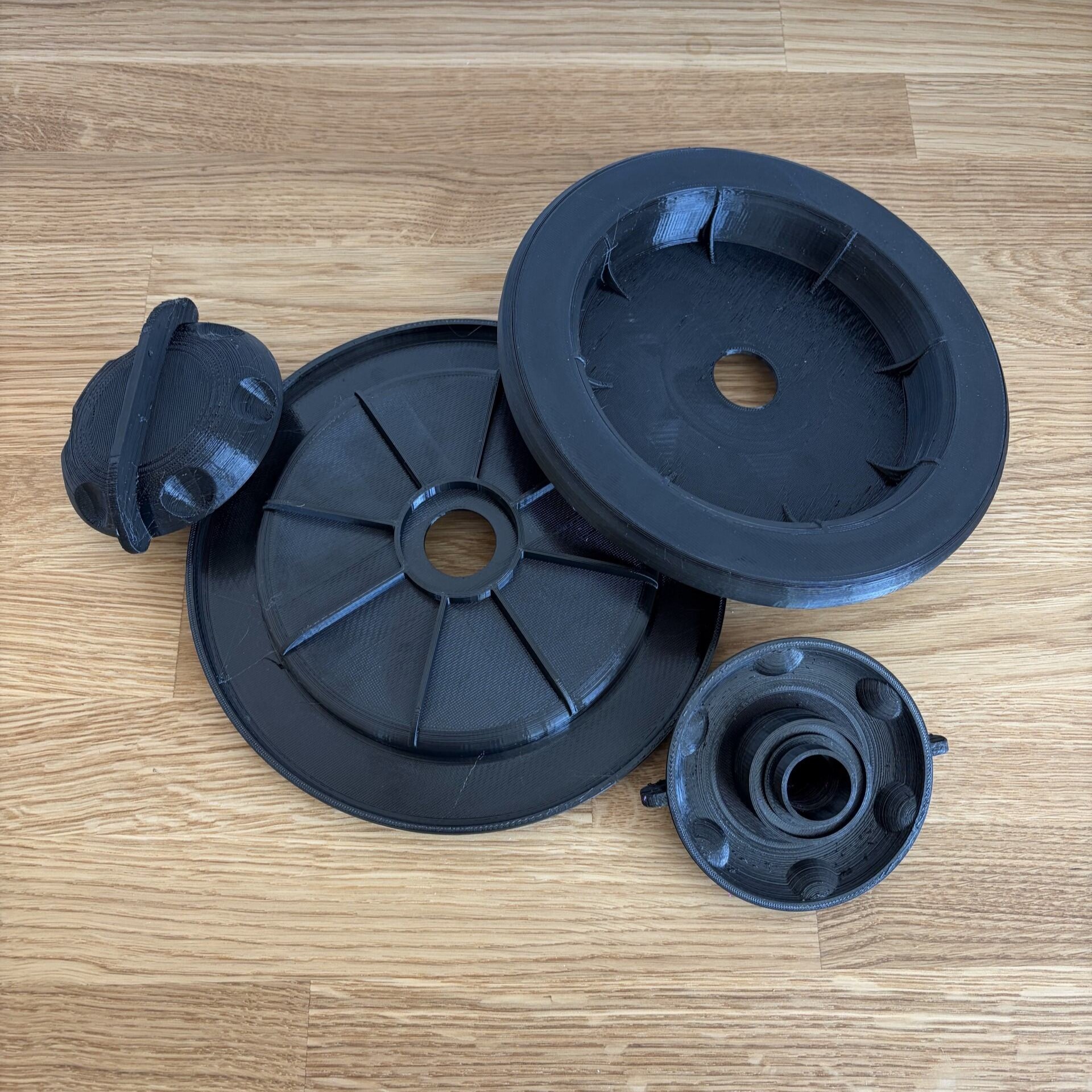 3D-gedruckte Filterspannscheibe für Staubsauger aus PETG