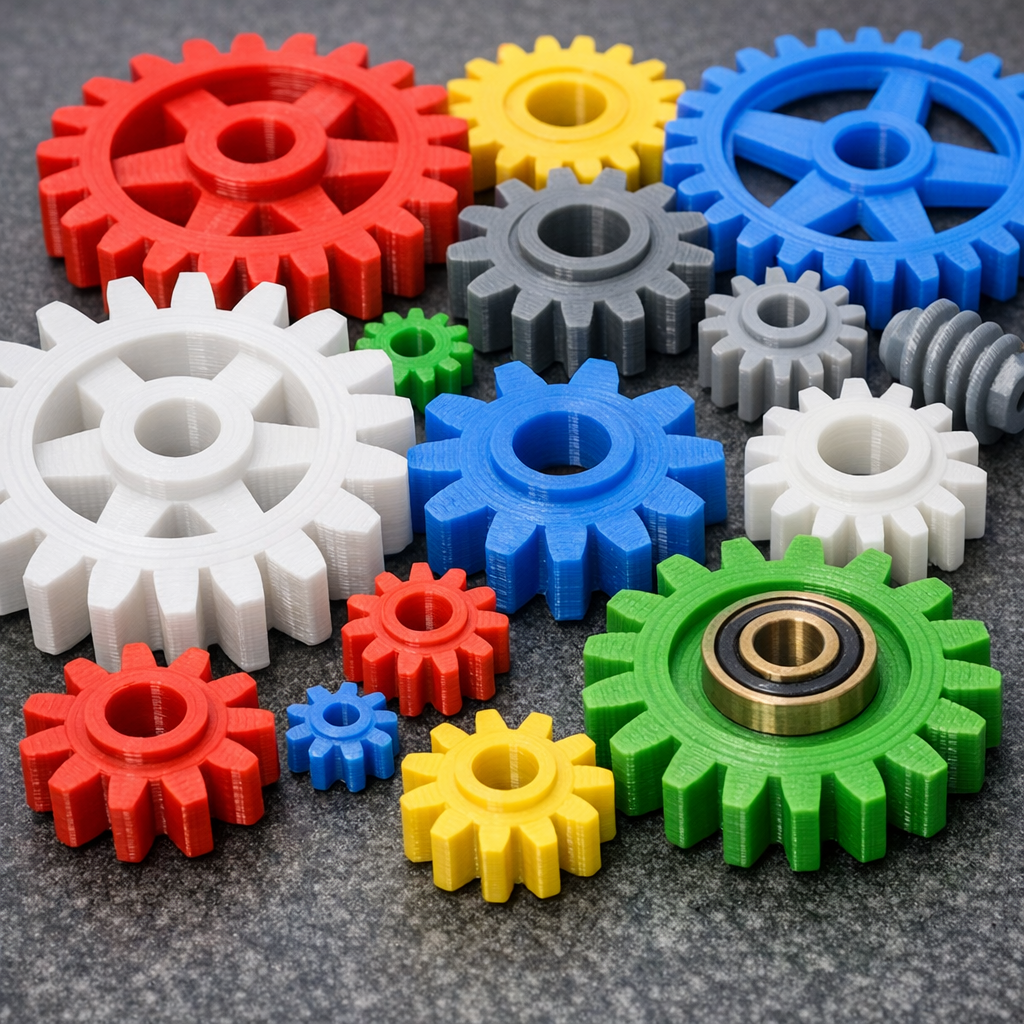 3D-gedrucktes ASA Zahnrad – wetterfest und UV-beständig